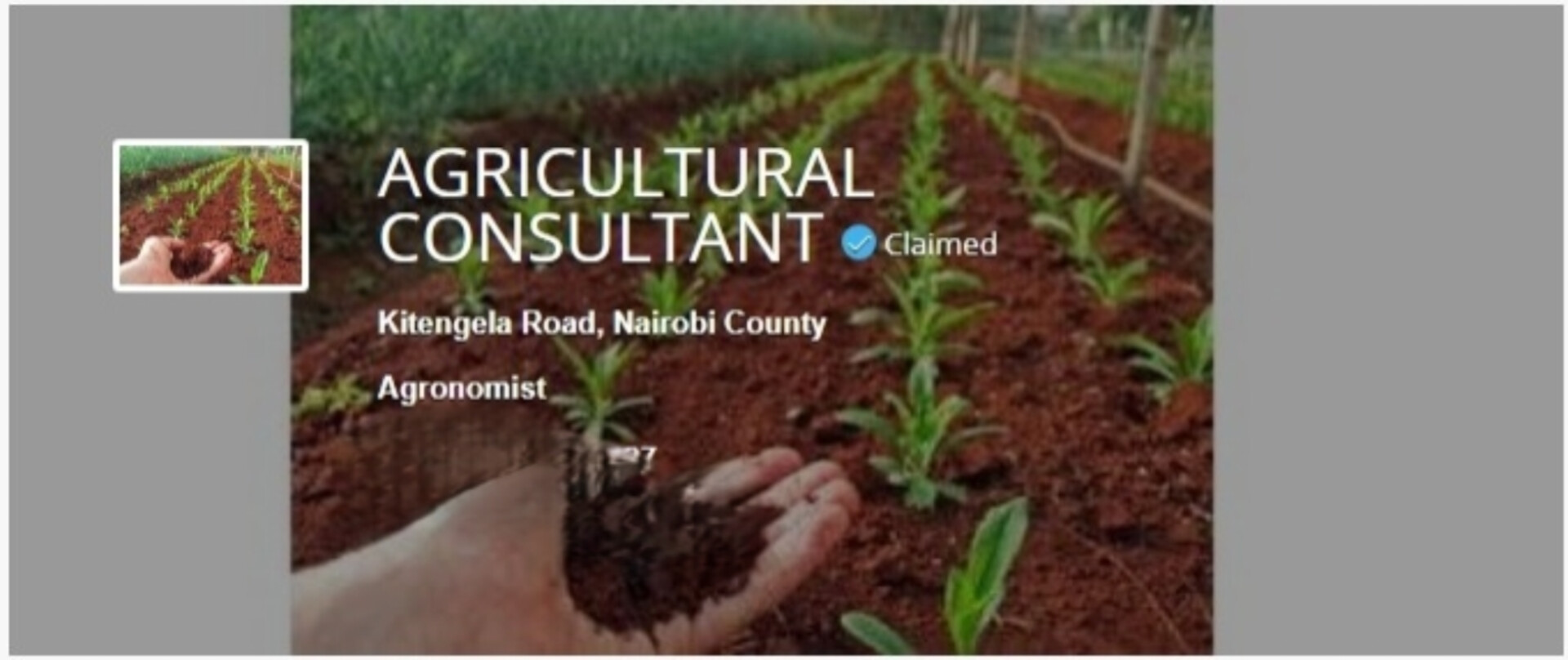 Agricultural Counsultant